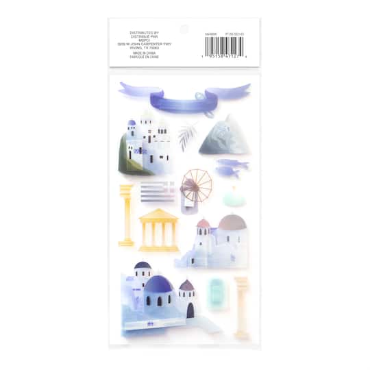 Greece Dimensional Stickers by Recollections™